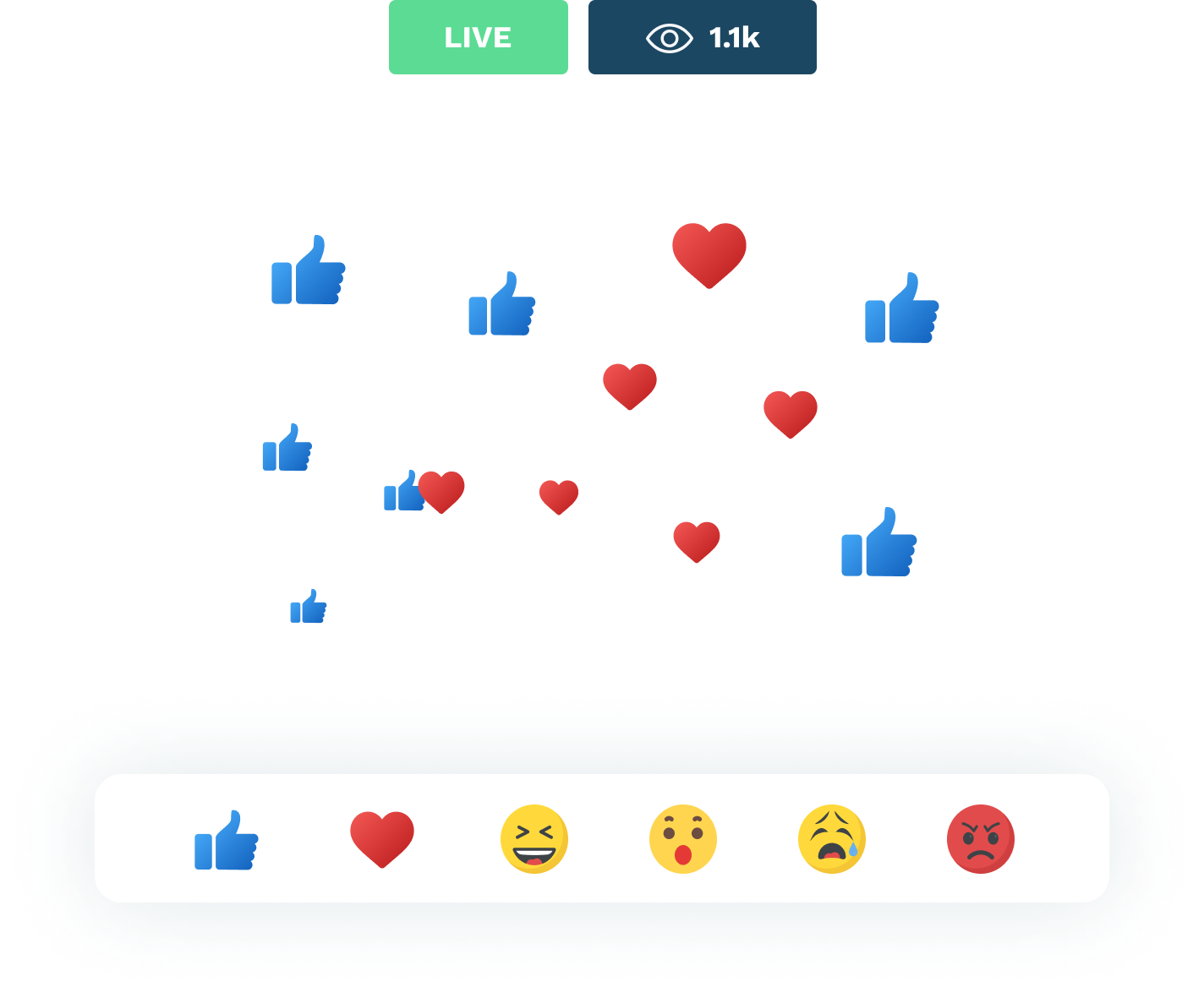 Feel the community with live reactions